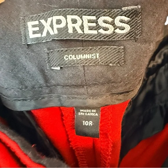Express Red Columnist Pants - Picture 4 of 6